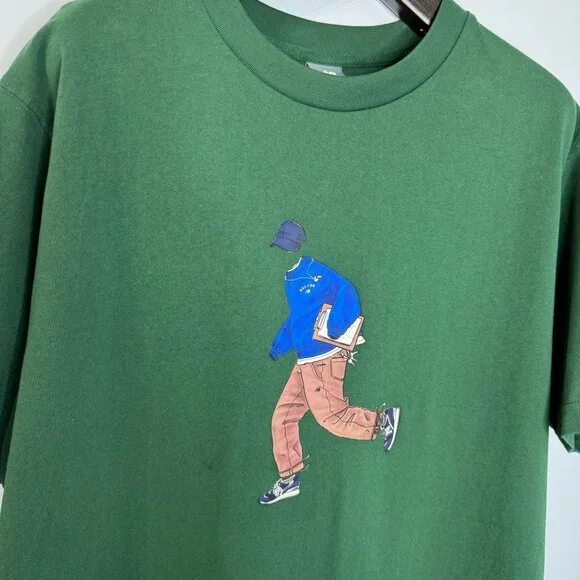 New Balance Athletics Relaxed Sport Style T-Shirt Graphic Men’s XL Green - Picture 2 of 8